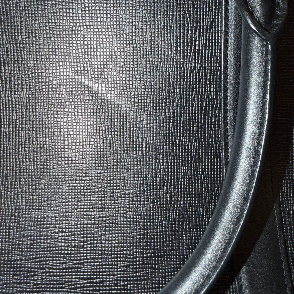 MCM Black Leather Top-Handle Satchel - Picture 5 of 8